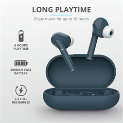 Trust Nika Touch True Wireless Bluetooth kék fülhallgató
