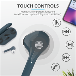 Trust Nika Touch True Wireless Bluetooth kék fülhallgató