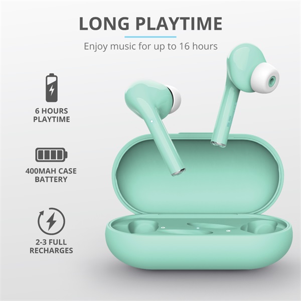 Trust Nika Touch True Wireless Bluetooth türkiz fülhallgató