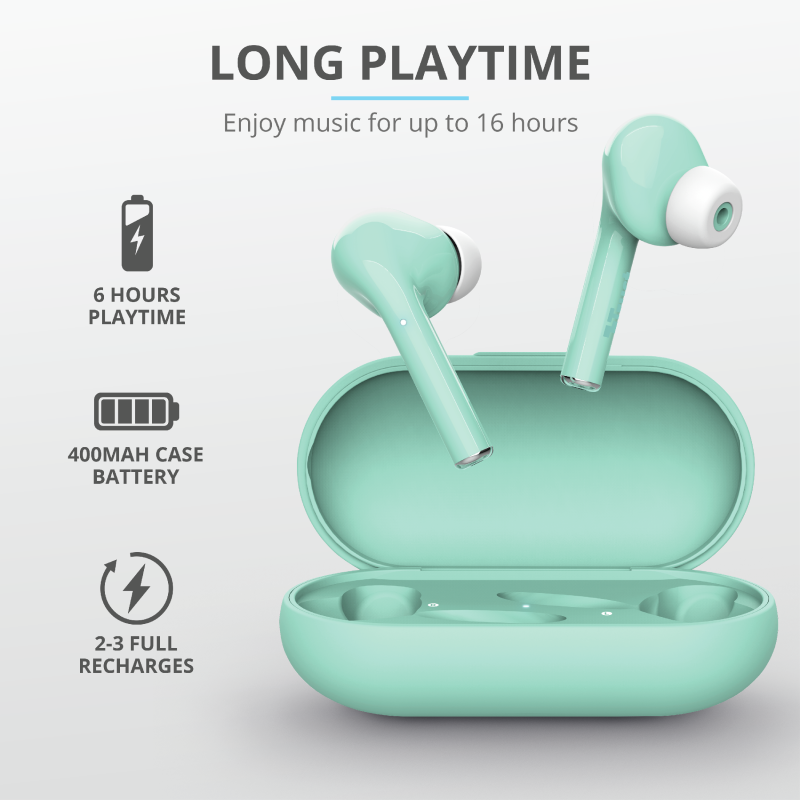 Trust Nika Touch True Wireless Bluetooth türkiz fülhallgató