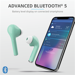 Trust Nika Touch True Wireless Bluetooth türkiz fülhallgató