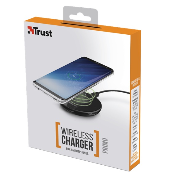 Trust Primo wireless fekete QI töltő