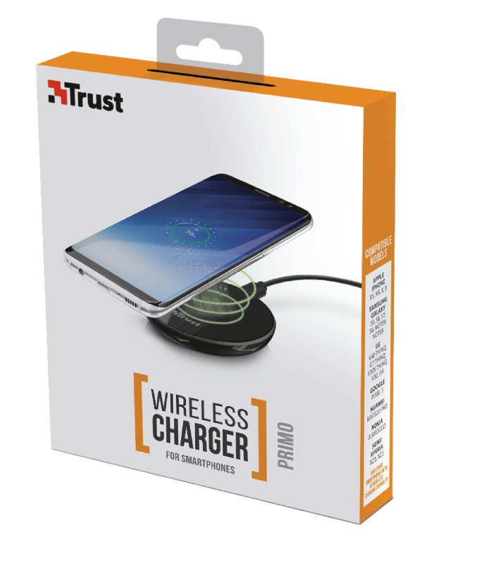 Trust Primo wireless fekete QI töltő