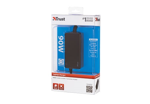Trust Primo 90W hálózati fekete notebooktöltő