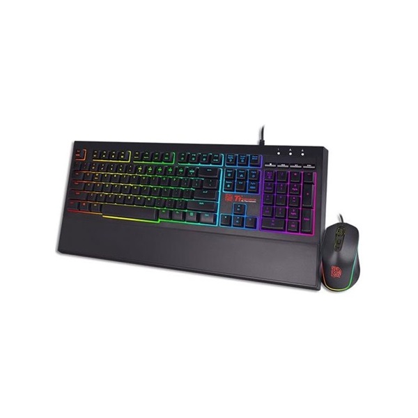 Tt eSPORTS Challenger Elite RGB Combo USB angol (US) gaming billentyűzet + egér fekete