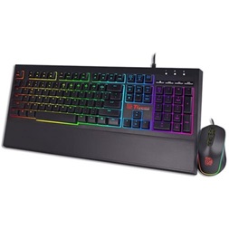 Tt eSPORTS Challenger Elite RGB Combo USB angol (US) gaming billentyűzet + egér fekete
