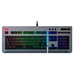 Ttesports Level 20 RGB Titanium (Cherry MX speed silver) US USB mechanikus gamer billentyűzet