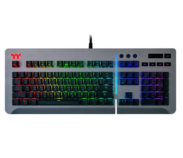 Ttesports Level 20 RGB Titanium (blue switch) US USB gamer billentyűzet