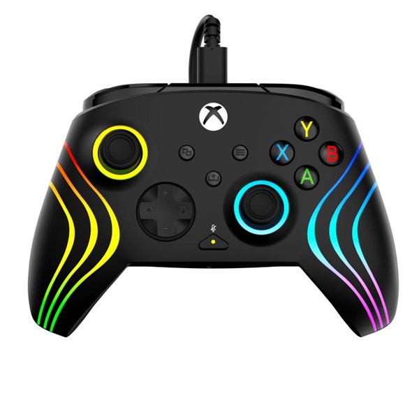 Turtle Beach TBC-2002-05 Afterglow Wave RGB PC/Xbox One/Xbox Series X|S vezetékes fekete kontroller