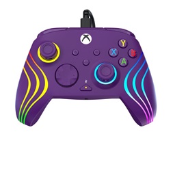 Turtle Beach TBC-2002-45 Afterglow Wave RGB PC/Xbox One/Xbox Series X|S vezetékes lila kontroller