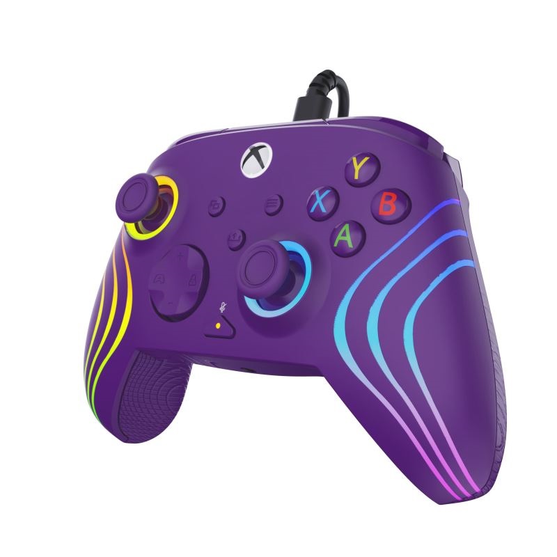 Turtle Beach TBC-2002-45 Afterglow Wave RGB PC/Xbox One/Xbox Series X|S vezetékes lila kontroller
