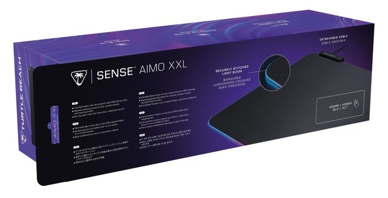Turtle Beach TBM-9001-05 Sense Aimo XXL RGB fekete gamer egérpad