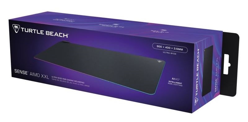 Turtle Beach TBM-9001-05 Sense Aimo XXL RGB fekete gamer egérpad
