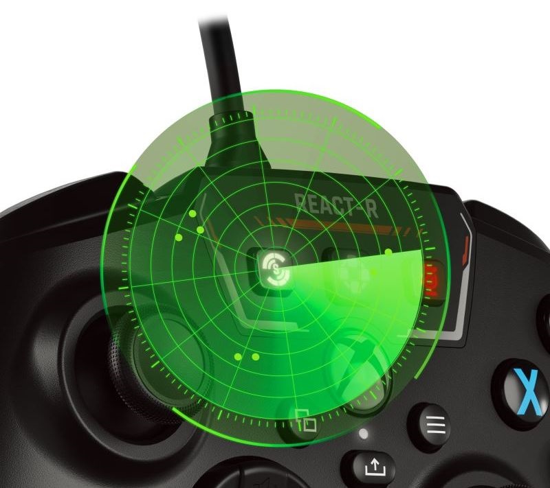 Turtle Beach TBS-0730-05 REACT-R PC/Xbox One/Xbox Series X|S vezetékes fekete kontroller