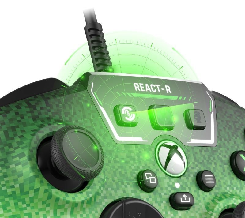 Turtle Beach TBS-0740-05 REACT-R PC/Xbox One/Xbox Series X|S vezetékes zöld kontroller
