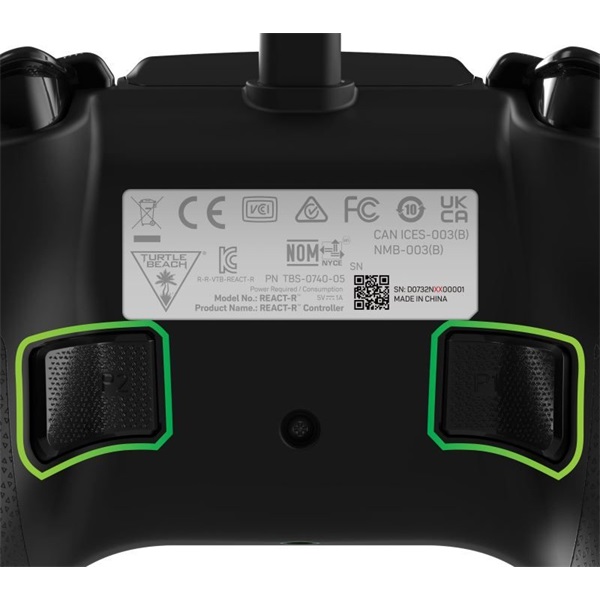 Turtle Beach TBS-0740-05 REACT-R PC/Xbox One/Xbox Series X|S vezetékes zöld kontroller