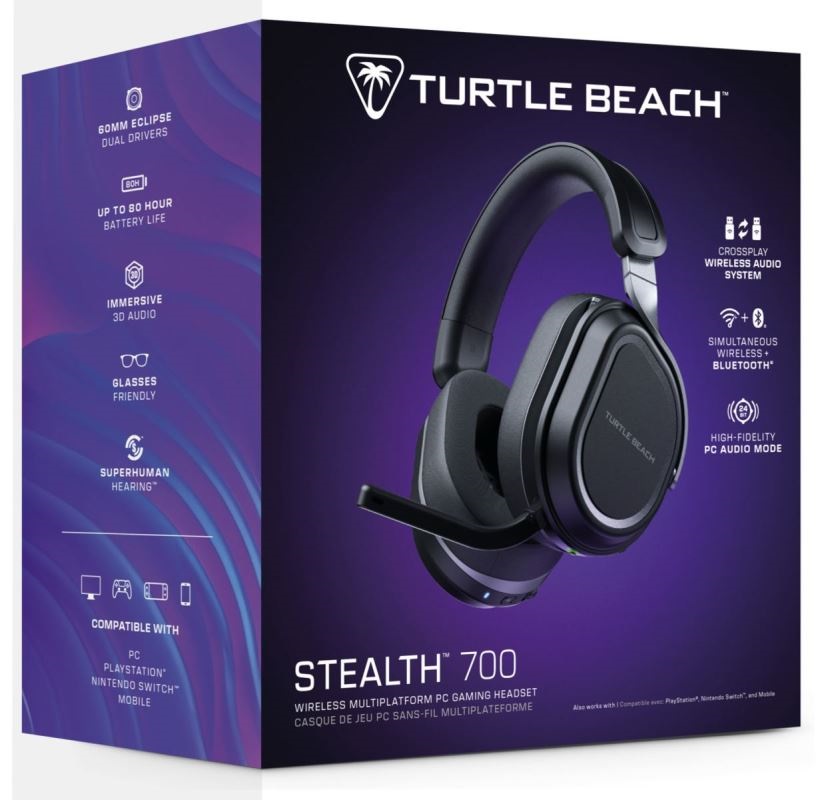 Turtle Beach TBS-5102-05 Stealth 700PC GEN3 PC vezeték nélküli fekete gamer headset
