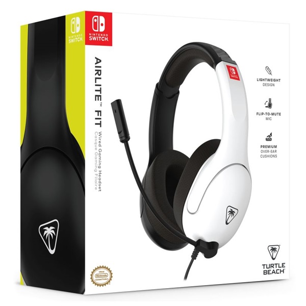 Turtle Beach TBS-8002-05 Airlite Fit Nintendo Switch vezetékes Neon fehér-fekete gamer headset
