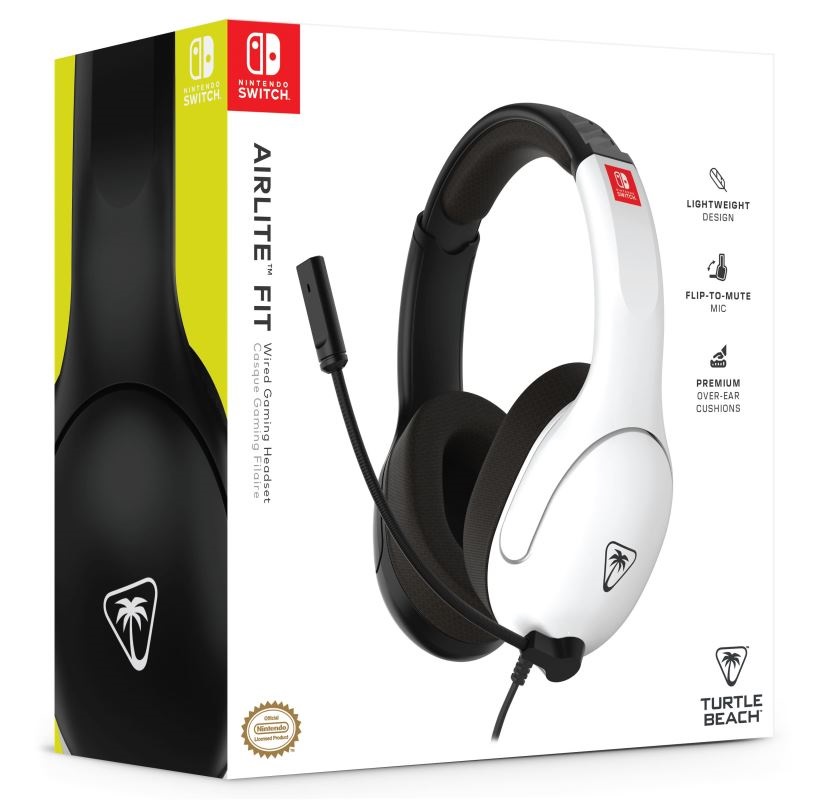 Turtle Beach TBS-8002-05 Airlite Fit Nintendo Switch vezetékes Neon fehér-fekete gamer headset