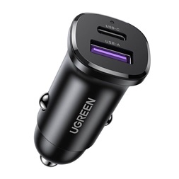UGREEN EC305 30W USB/USB-C fekete autós töltő