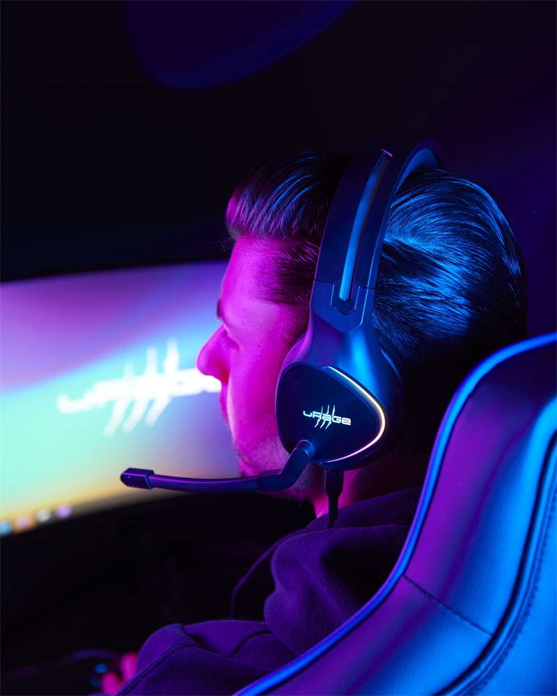 URAGE by Hama 217862 "URAGE SOUNDZ 710" PC/PS fekete 7.1 gamer headset