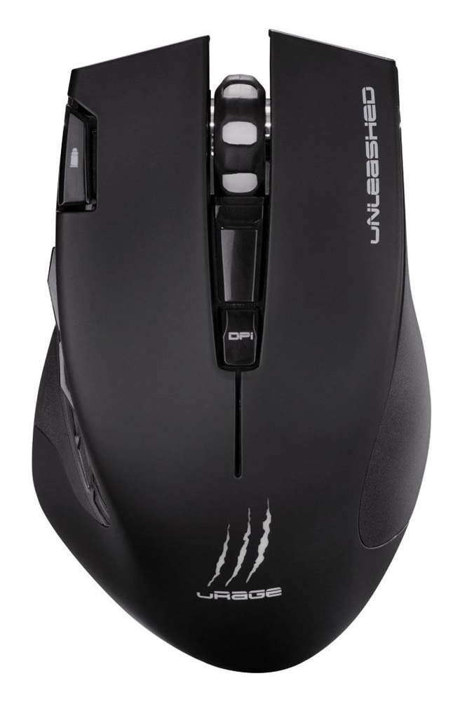 URAGE by Hama 113733 Unleashed vezeték nélküli fekete gamer egér