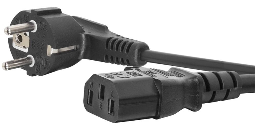 Somogyi  USE N 5 3x0,75mm2 2m fekete hálózati tápkábel