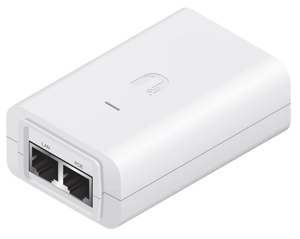 Ubiquiti 24V 0,3A fehér színű POE tápegység Gigabit LAN porttal