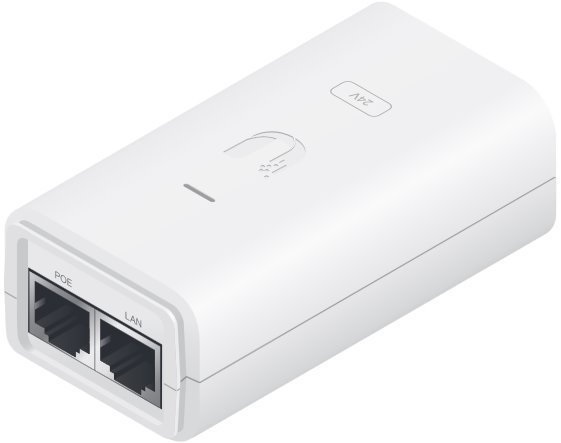 Ubiquiti 24V 0.5A fehér színű POE tápegység Gigabit LAN porttal