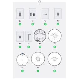 Ubiquiti UACC-GB-Plate-W UniFi Protect szerelőlap csatlakozódobozhoz