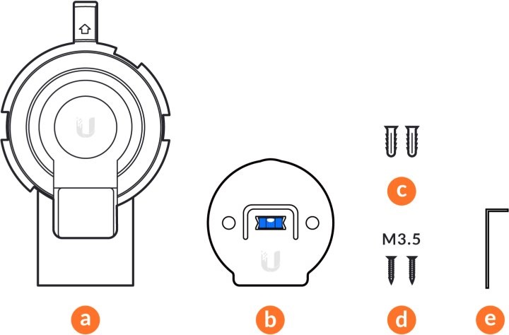 Ubiquiti UACC-Lite-AP-AM műanyag fali tartó vízszintes rögzítéshez
