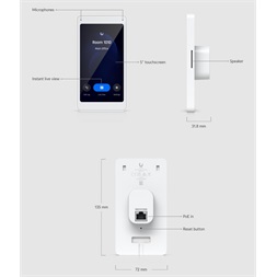 Ubiquiti UA-Intercom-Viewer Unifi Access érintőképernyős videotelefon