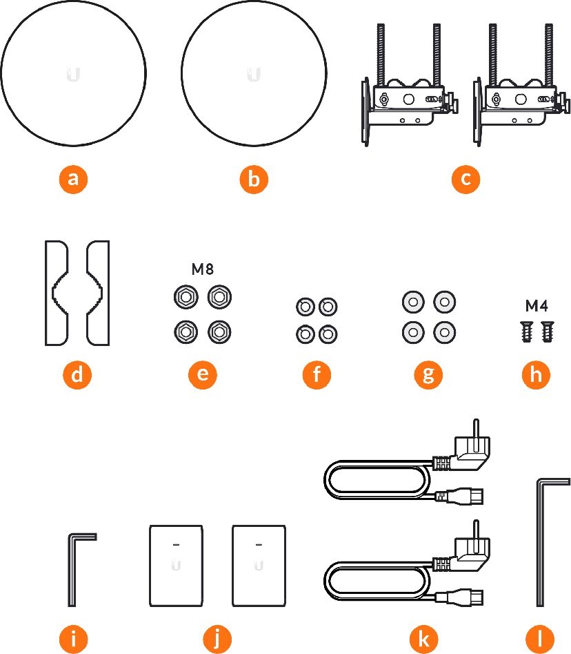 Ubiquiti UBB-XG UniFi Building Bridge XG 60GHz integrált antennás PtP rádió pár