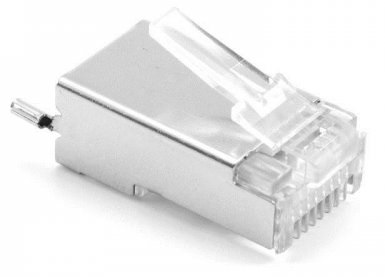 Ubiquiti UISP-Connector-SHD Cat.5E STP 8P8C RJ45 csatlakozó dugó 100 db/csomag