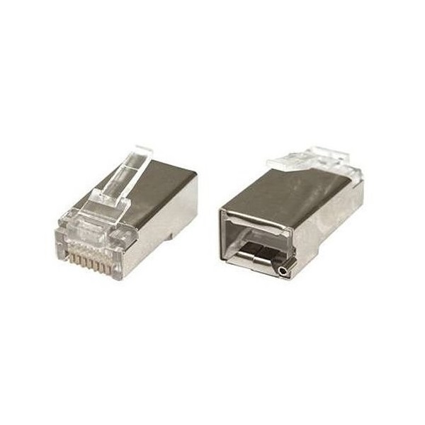 Ubiquiti UISP-Connector-SHD Cat.5E STP 8P8C RJ45 csatlakozó dugó 100 db/csomag