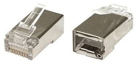 Ubiquiti UISP-Connector-SHD Cat.5E STP 8P8C RJ45 csatlakozó dugó 100 db/csomag