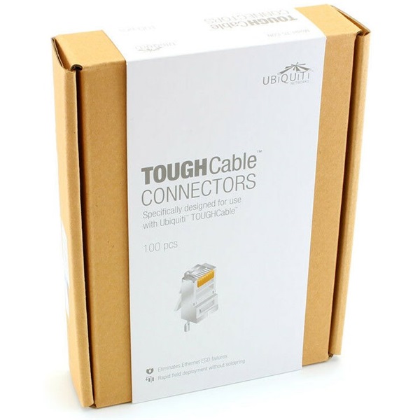 Ubiquiti UISP-Connector-SHD Cat.5E STP 8P8C RJ45 csatlakozó dugó 100 db/csomag