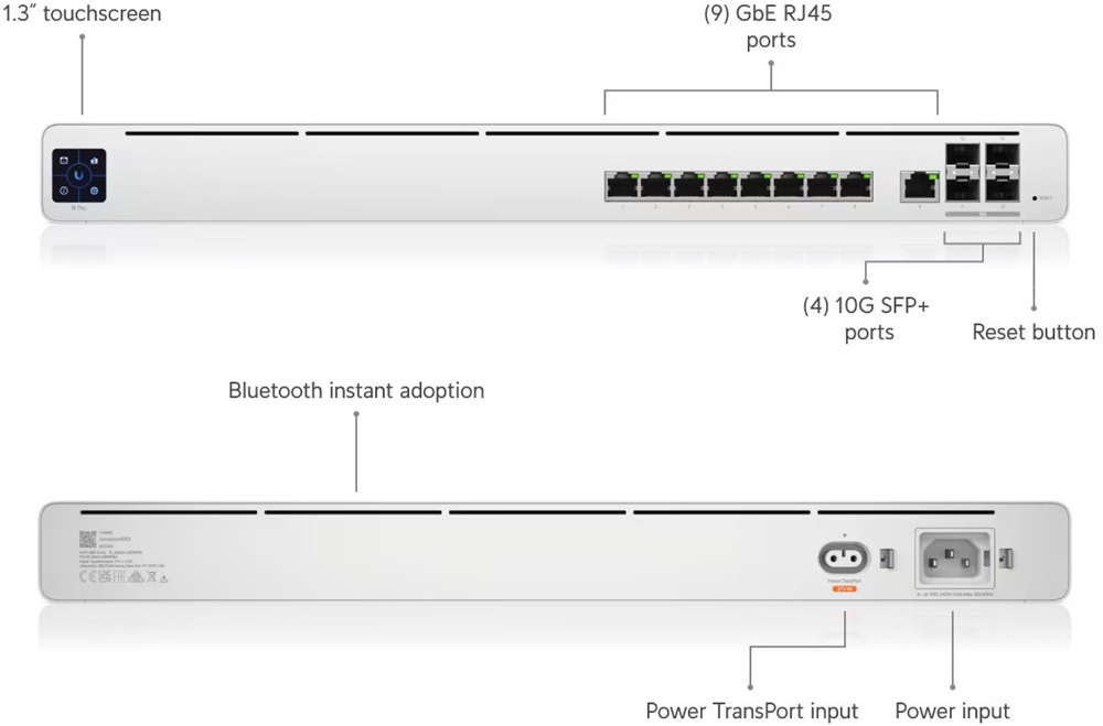Ubiquiti UISP-R-Pro 8xGbE LAN 1xGbE WAN 4x 10G SFP+ port UISP professional router