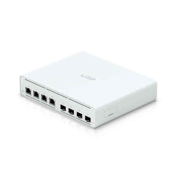 Ubiquiti UISP-S-Plus 4x2.5GbE Multi-Gigabit PoE LAN port (160W) 4xSFP+ port L2 menedzselhető switch