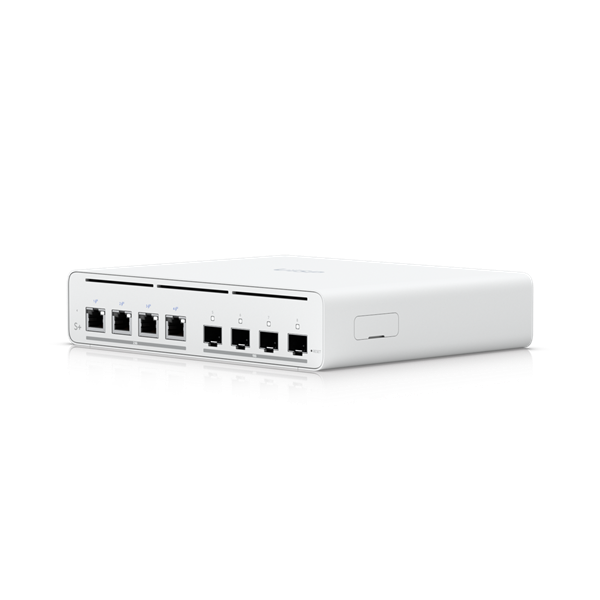 Ubiquiti UISP-S-Plus 4x2.5GbE Multi-Gigabit PoE LAN port (160W) 4xSFP+ port L2 menedzselhető switch