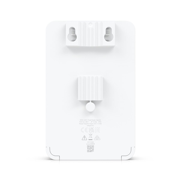 Ubiquiti UISP UACC-Dual-Power-Injector 48V DC 100W 2x2.5GbE Multi-Gigabit PoE LAN port passzív PoE adapter