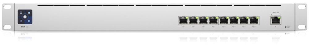 Ubiquiti USW-Mission-Critical 9xGbE LAN 4xPoE+ 4xPoE++ port switch beépített akkumulátorral