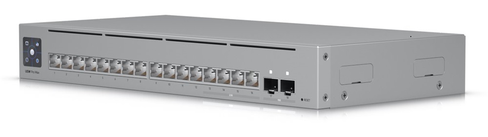 Ubiquiti USW-Pro-Max-16 12port GbE LAN 4x2.5GbE Multi-Gigabit LAN 2x SFP+ port L3 menedzselhető switch
