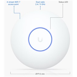 Ubiquiti UniFi U7-Lite 802.11be Wi-Fi 7 Dual-band beltéri Access Point