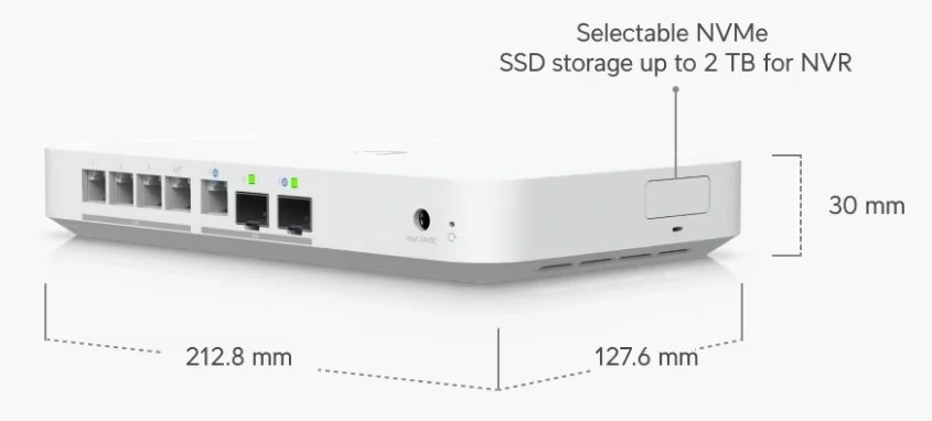 Ubiquiti UniFi UCG-Fiber 4x2.5GbE Multi-Gig LAN 2x10GbE SFP+ port Security Cloud Gateway Fiber router
