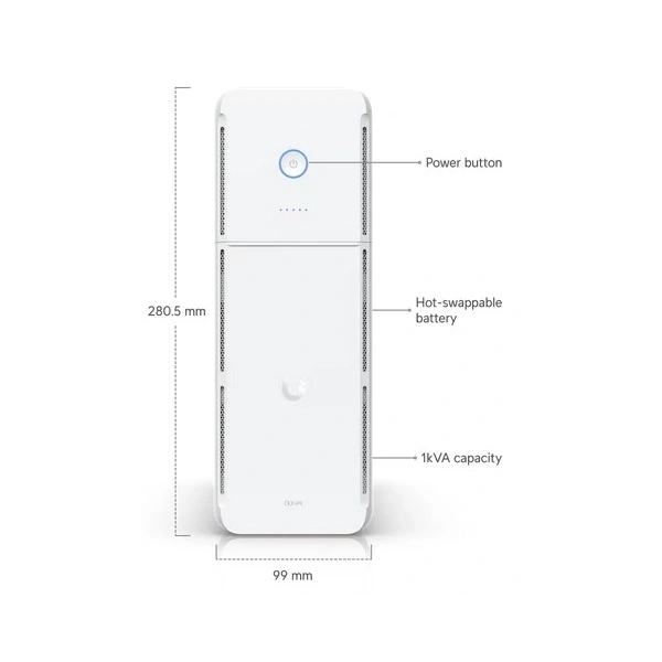 Ubiquiti UniFi UPS-Tower 1000VA 600W IP20 IEC line interaktív szünetmentes tápegység