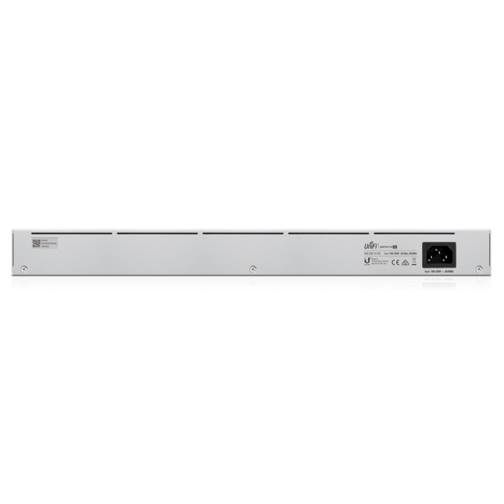 Ubiquiti UniFi USW-16-POE Gen2 16port GbE LAN 8x PoE+ 2xGbE SFP port L2 menedzselhető switch