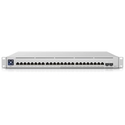 Ubiquiti UniFi USW-Enterprise-24-PoE 12x 2.5GbE Multi-Gigabit PoE LAN 12xGbE PoE LAN 2xSFP+ port L3 menedzselhető switch