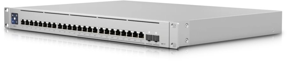 Ubiquiti UniFi USW-Enterprise-24-PoE 12x 2.5GbE Multi-Gigabit PoE LAN 12xGbE PoE LAN 2xSFP+ port L3 menedzselhető switch