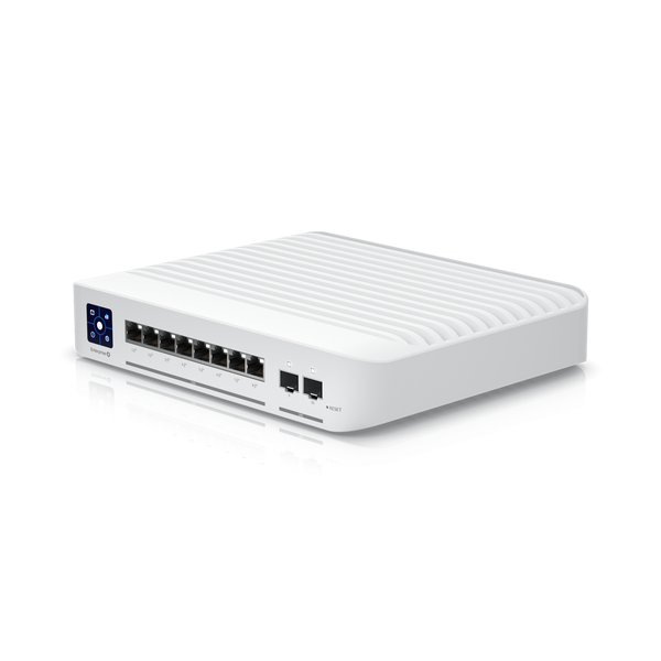 Ubiquiti UniFi USW-Enterprise-8-PoE 8x 2.5GbE Multi-Gigabit PoE LAN 2xSFP+ port L3 menedzselhető switch